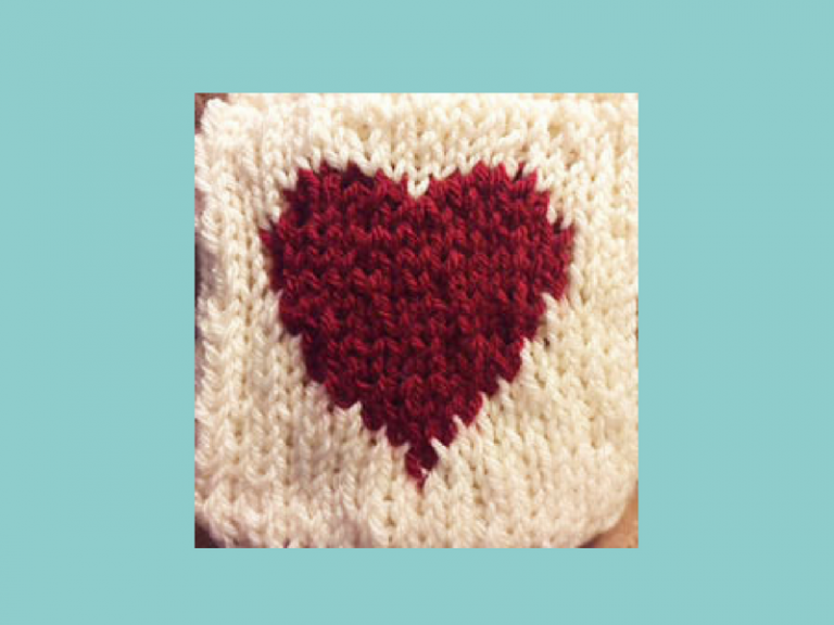 heart pattern Loom Knit Central