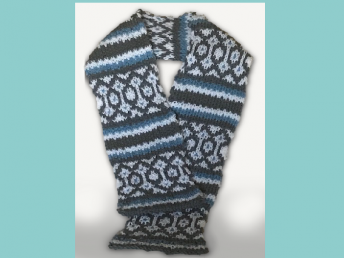 Long loom knitting scarf patterns