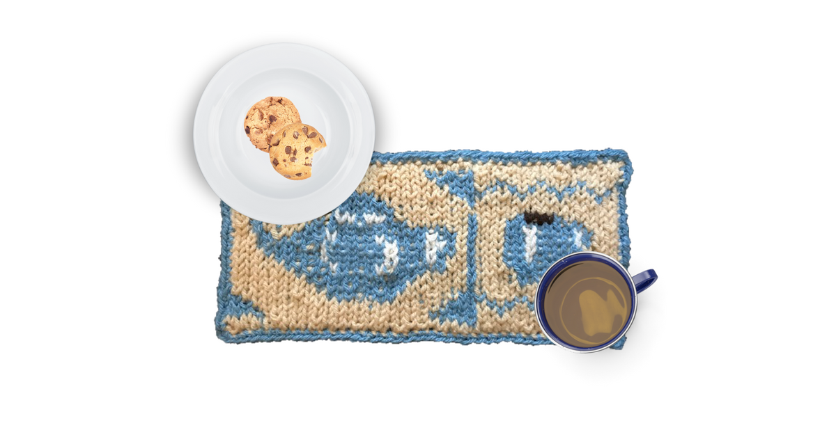 Tea Time Mug Rug - Loom Knit Central