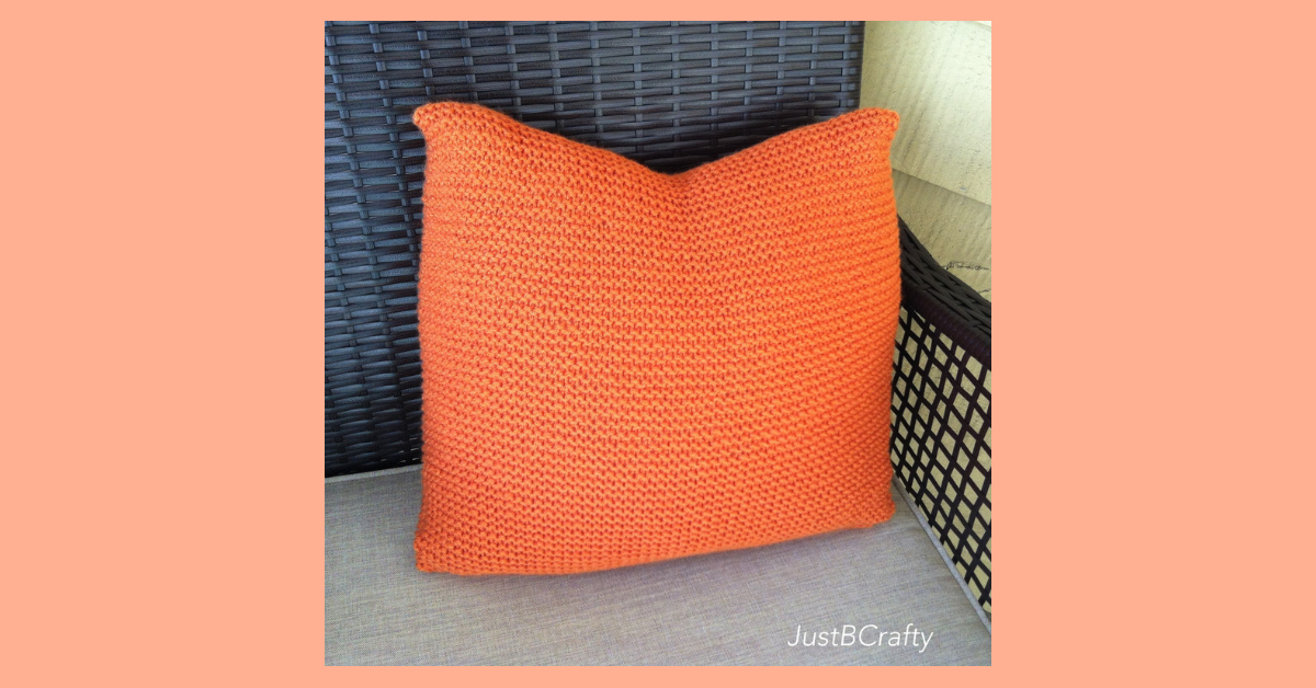 Easy Knit Pillow Cover Loom Knit Central